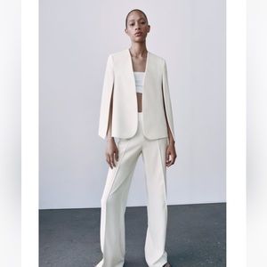 Zara White Cape